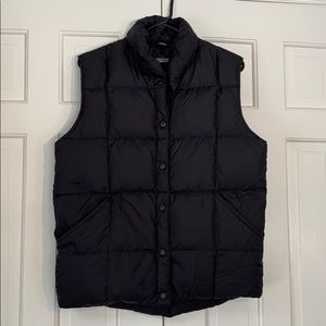 Lands’ End Women’s black down vest Medium